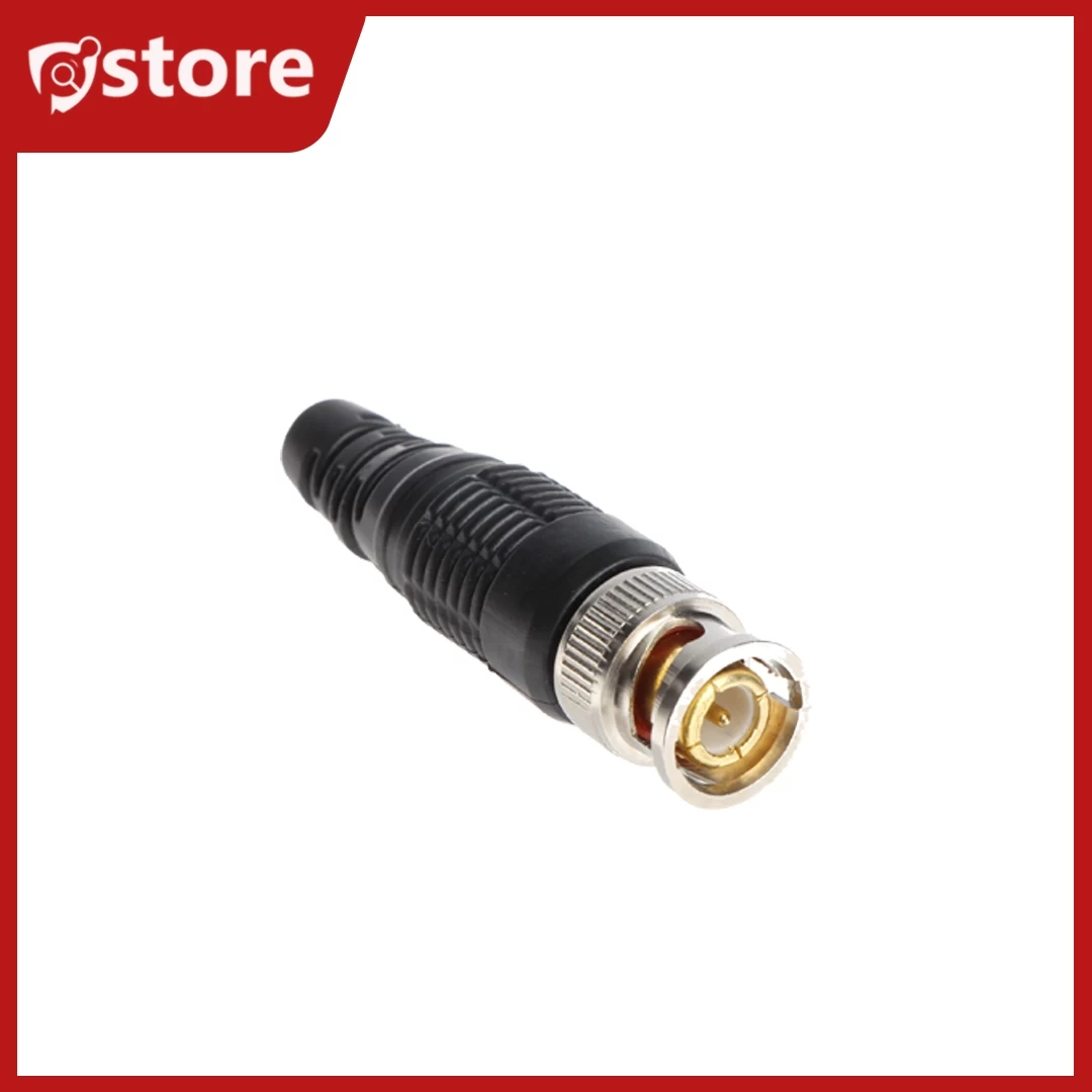Bnc Plug with Plastic Black