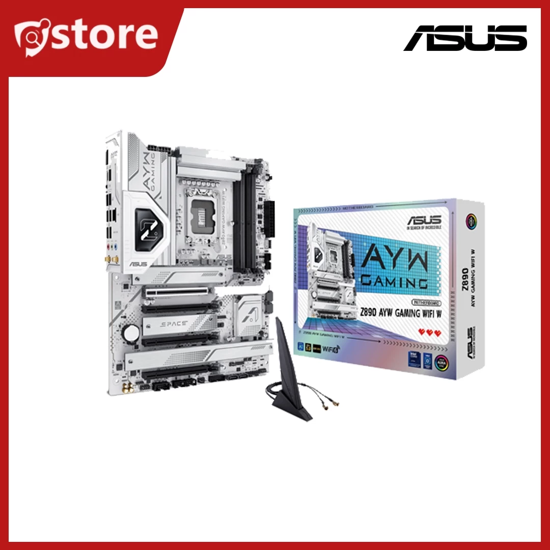 ASUS Z890 AYW GAMING WIFI W ( 4x DDR5, Max 256GB / 9066+(OC) / 4x M.2 / 1x DP, 1x USB C 20G / Wi-Fi 6 / Bluetooth 5.3 / ATX  )