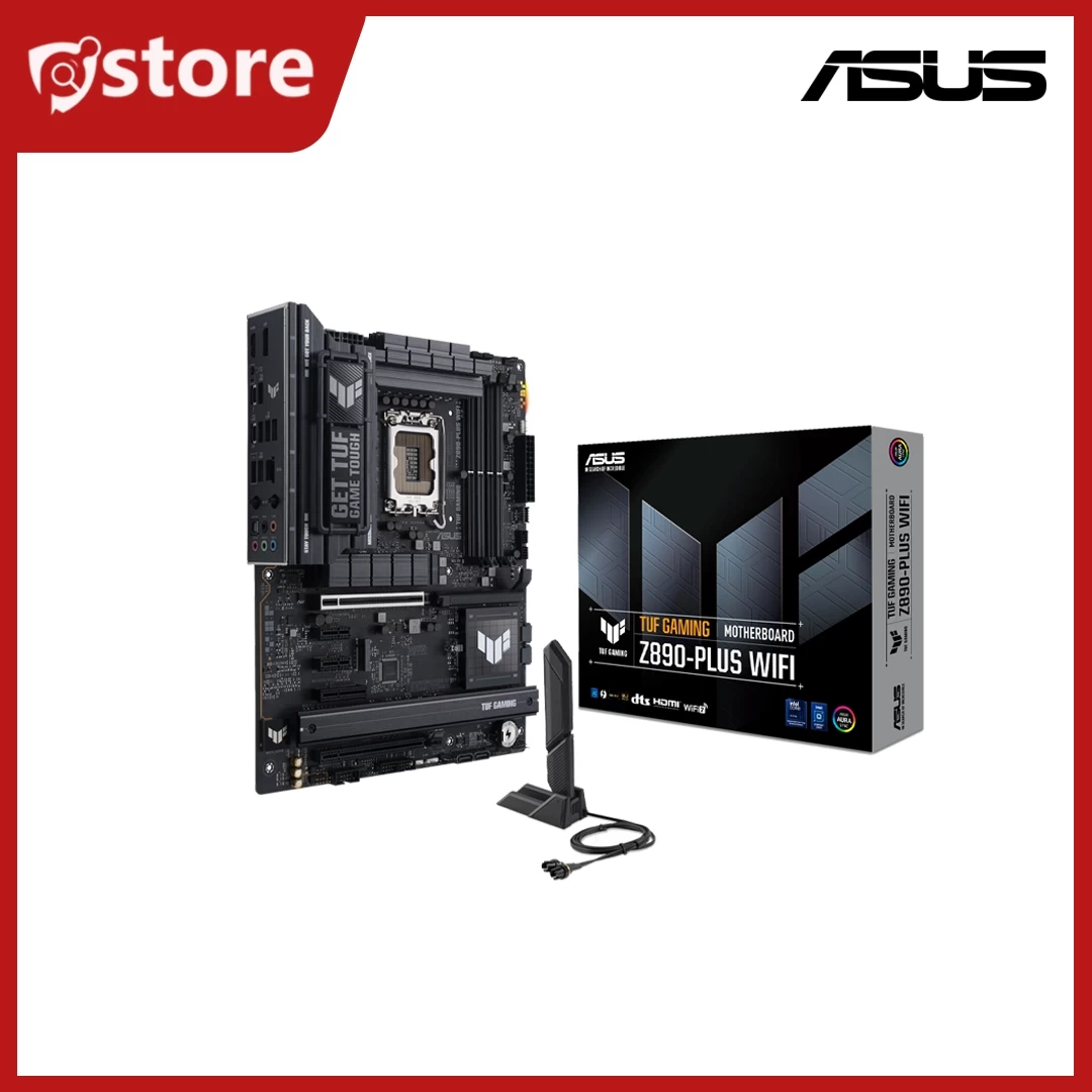 ASUS TUF GAMING Z890-PLUS WIFI ( 4x DDR5, Max 256GB / 9066+(OC) / 4x M.2 / 1x HDMI, 1x DP, 1x Thunderbolt 4 / Wi-Fi 7 / Bluetooth 5.4 / ATX  )