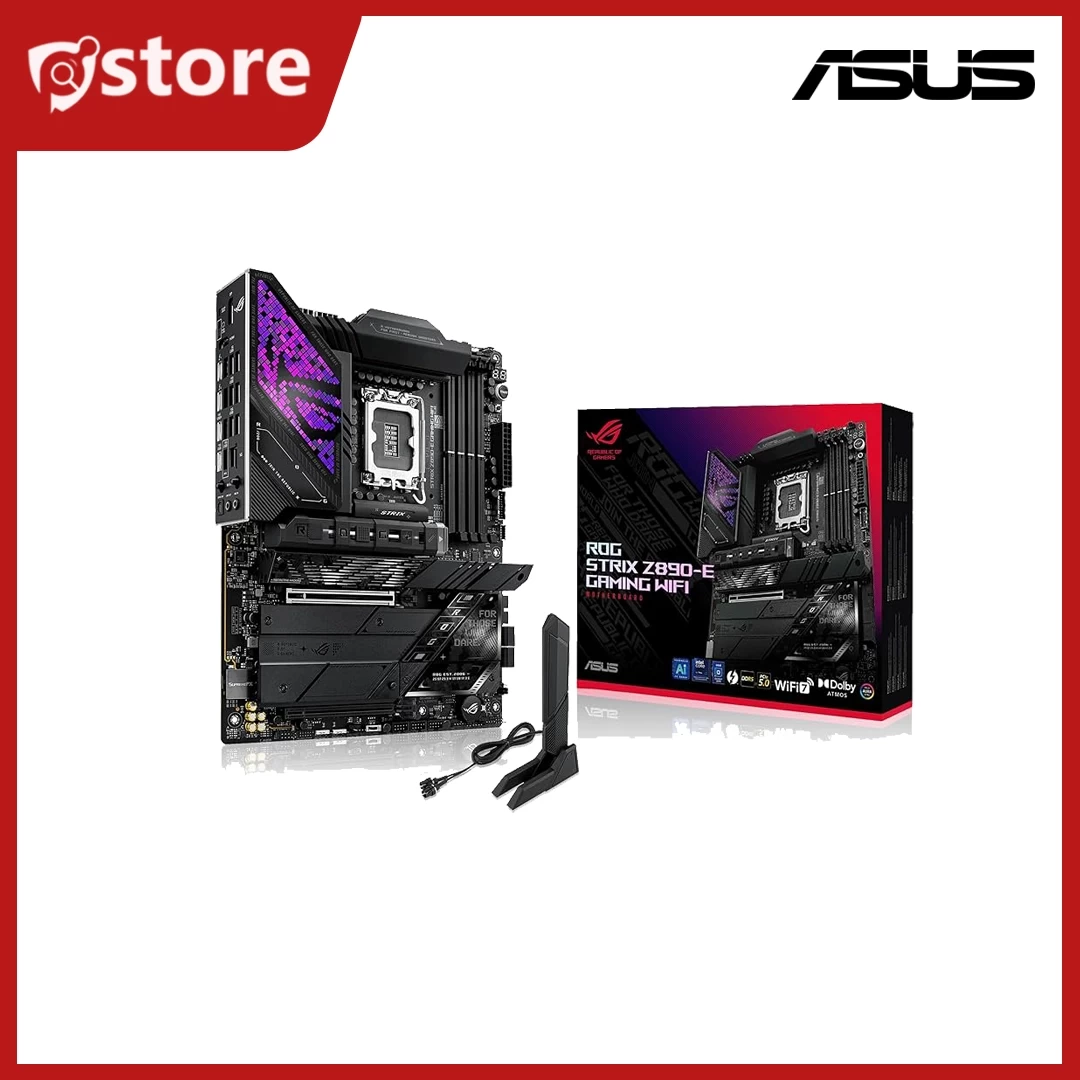 ASUS ROG STRIX Z890-F GAMING WIFI ( 4x DDR5, Max 256GB / 8600+(OC) / 5x M.2 / 1x HDMI, 1x DP, 2x Thunderbolt 4 / Wi-Fi 7 / Bluetooth 5.4 / ATX)