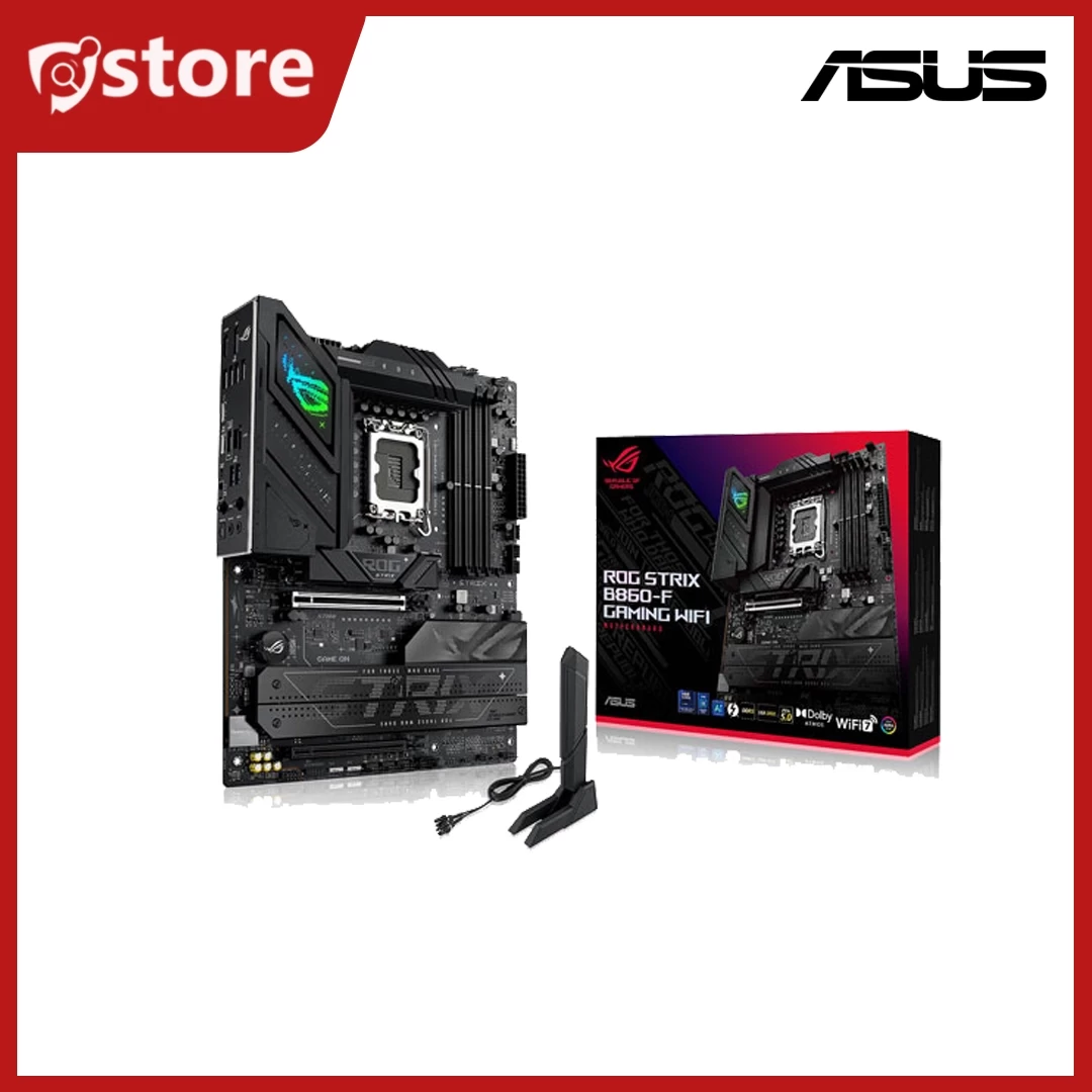 ROG STRIX B860-F GAMING WIFI (4x DDR5, Max.256GB / 8800+(OC) / M.2 slots x3 / Wifi 7 / Bluetooth 5.4 / DP x1, HDMI x1, 1x Thunderbolt 4, 1x USB Type-)