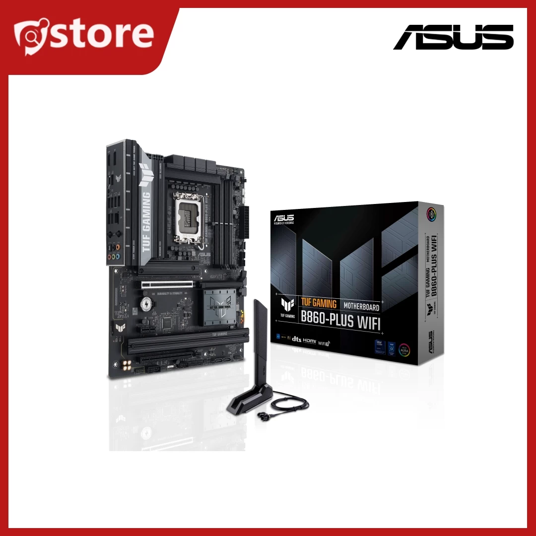 TUF GAMING B860-PLUS WIFI (4x DDR5, Max.256GB / 8666+(OC) / M.2 slots x3 / Wifi 7 / Bluetooth 5.4 / DP x1, HDMI x1, 1x USB Type-C ( 20Gbps ) / ATX )