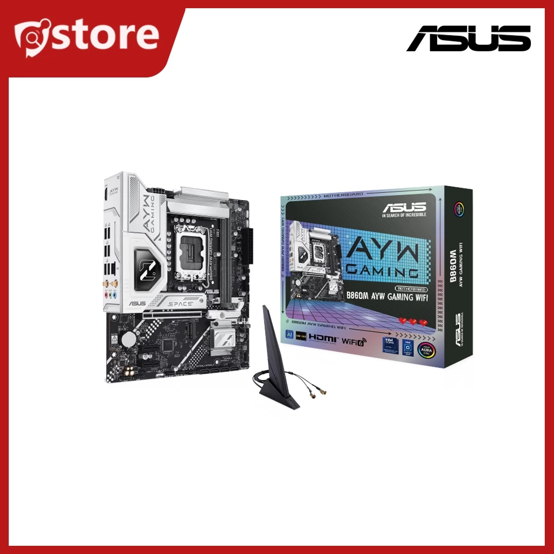 B860M AYW GAMING WIFI (2x DDR5, Max.128GB / 8800+(OC) / M.2 slots x2 / Wifi 6 / Bluetooth 5.3 / HDMI x1 / mATX / 3 Years)